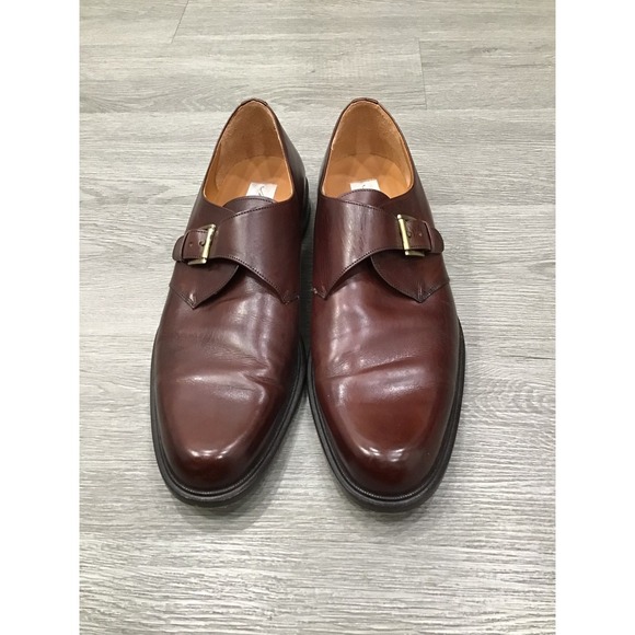Mezlan Tortosa Mens Red Brown Leather Single Monk Strap Dress Shoes Size 13 M main image 8